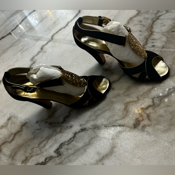 Guiseppe Zanotti Black Suede Sandals - Picture 3 of 13
